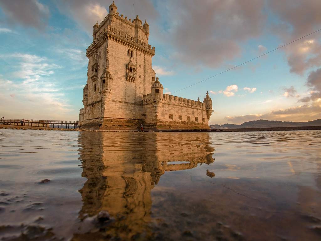 Belem Tower sitting on the River Tejo